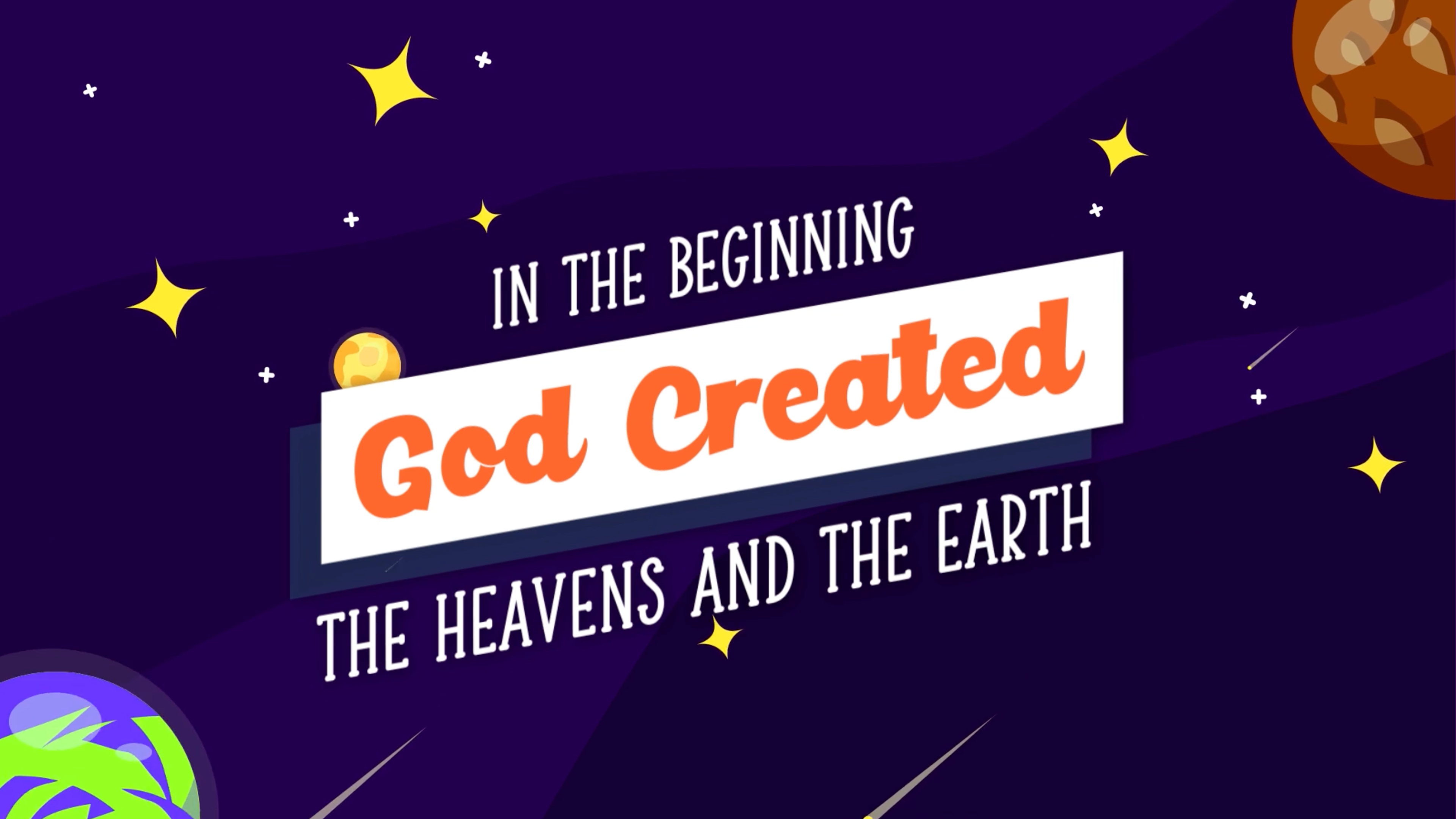 God Created Lyrics: Genesis 1:1