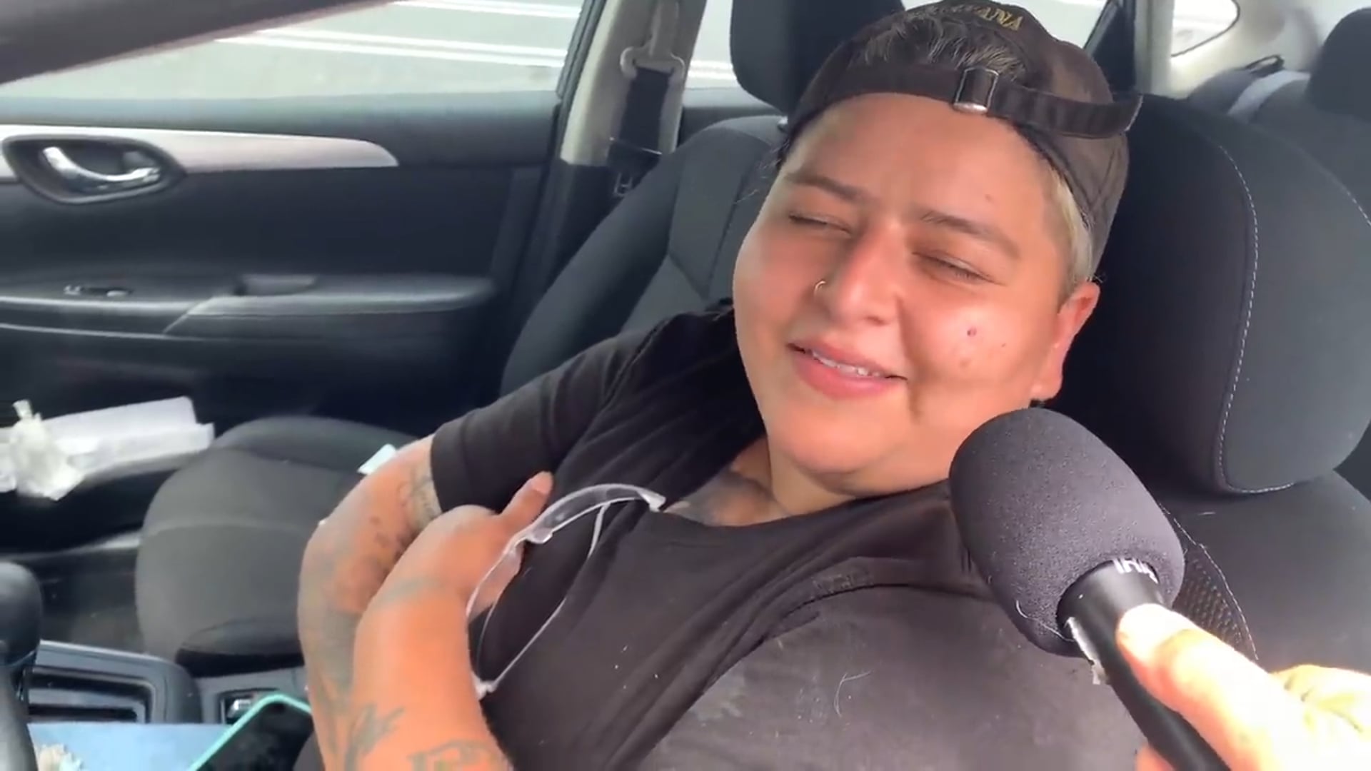 Strong Construction Woman Gets Moved by the Gospel