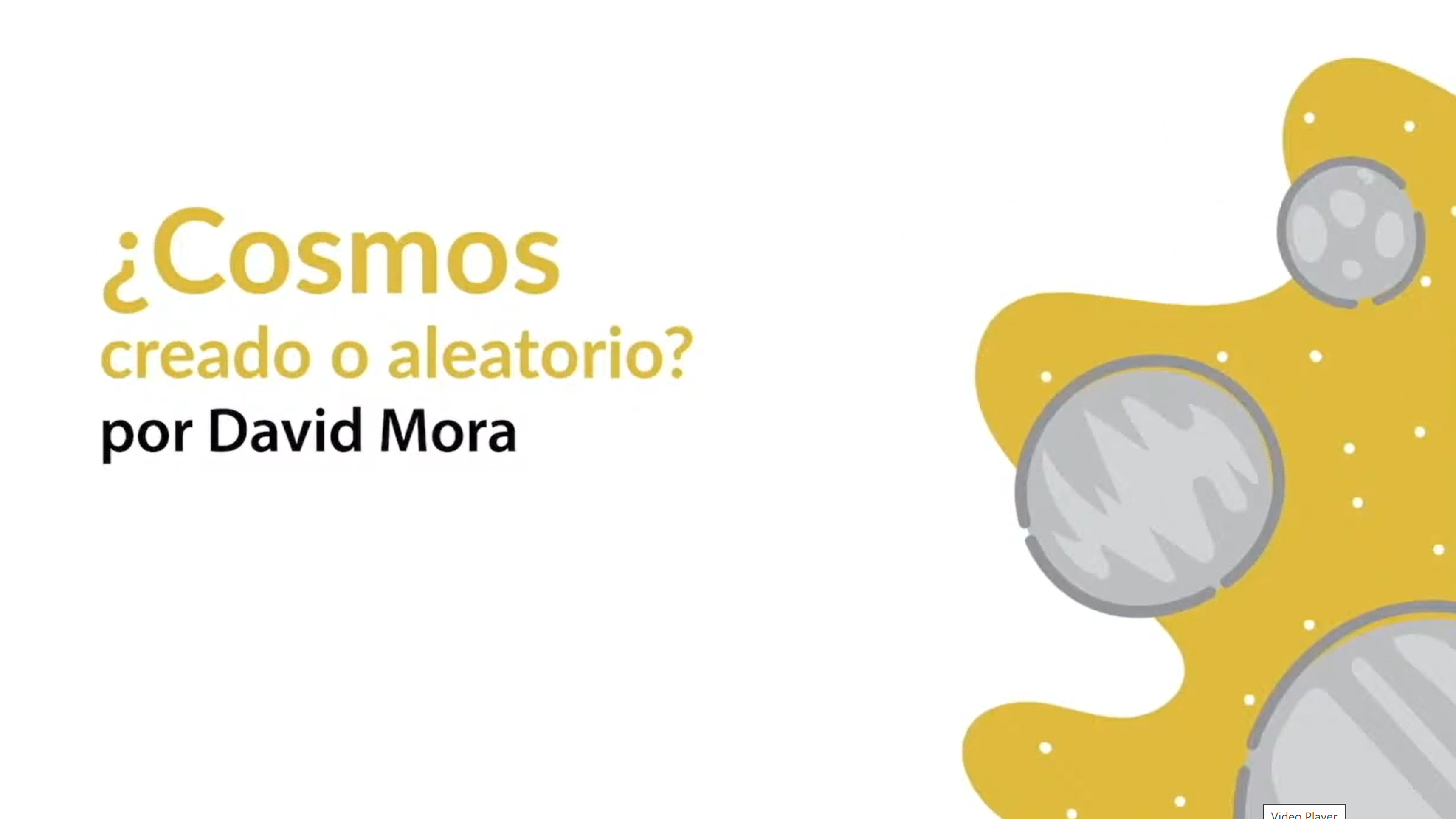 El cosmos creado o aleatorio?