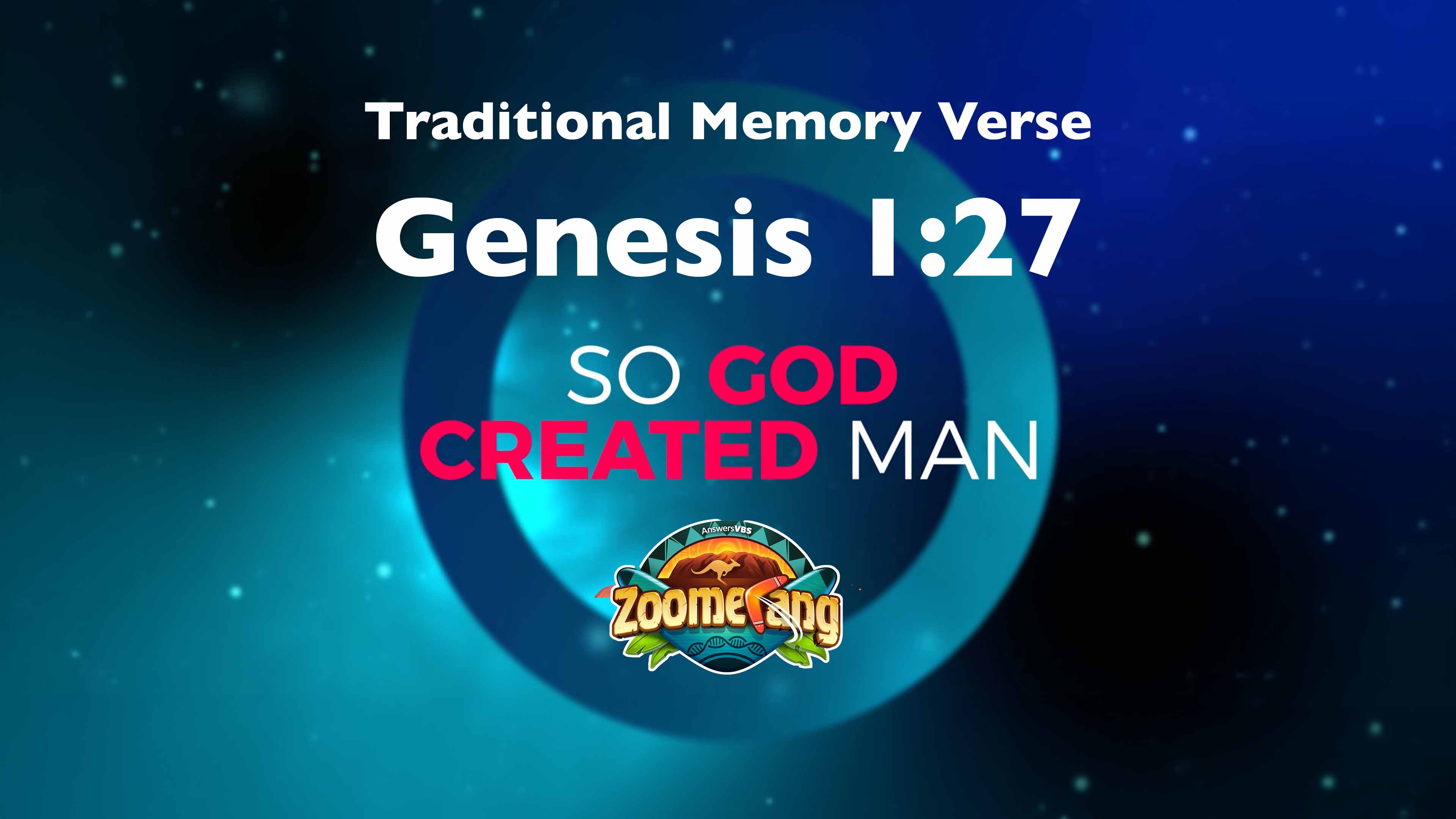 Genesis 1:27 Scripture (Traditional Memory Verse)