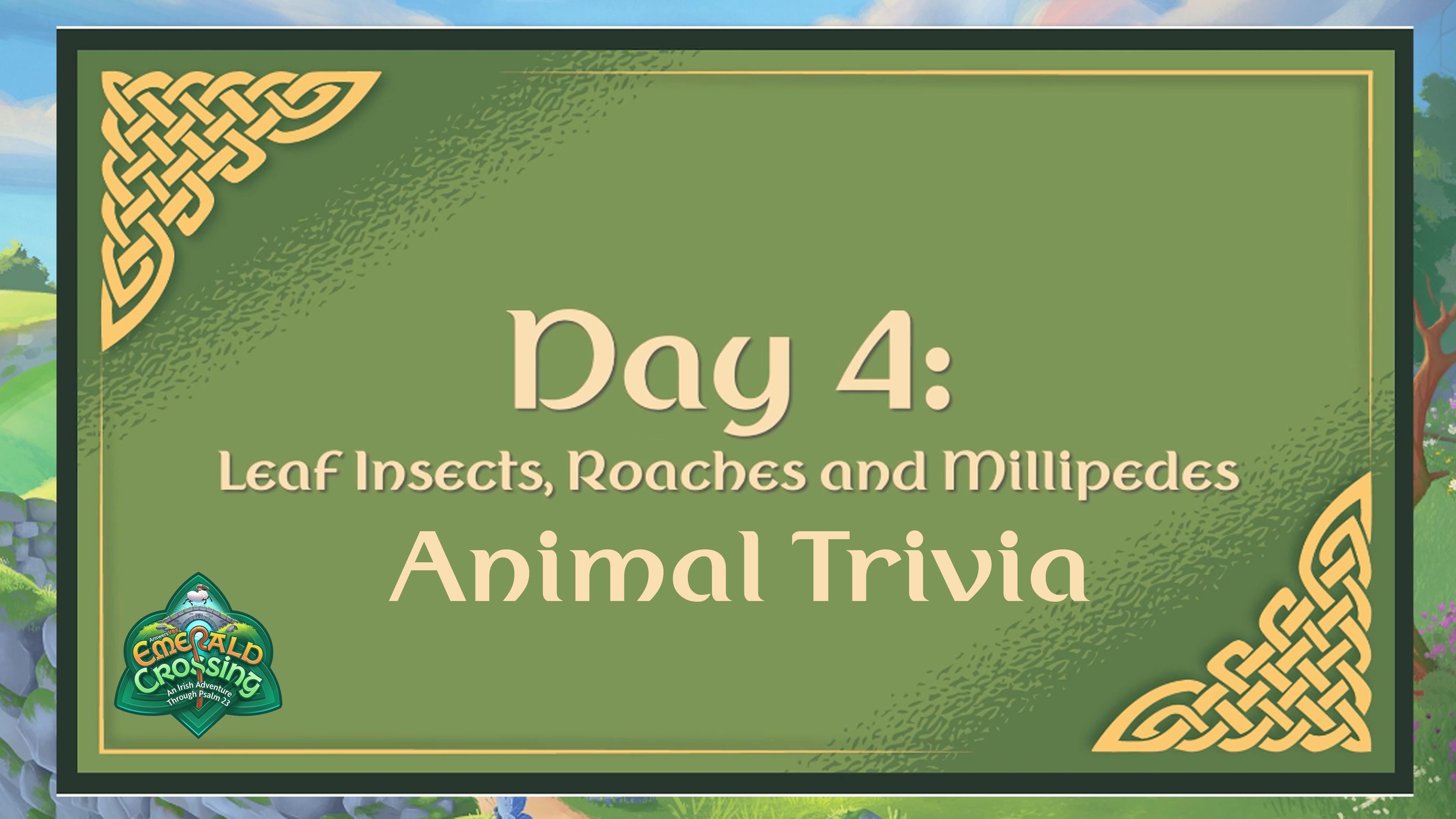 Animal Trivia Day 4 Countdown: Leaf Insects, Roaches, and Millipedes