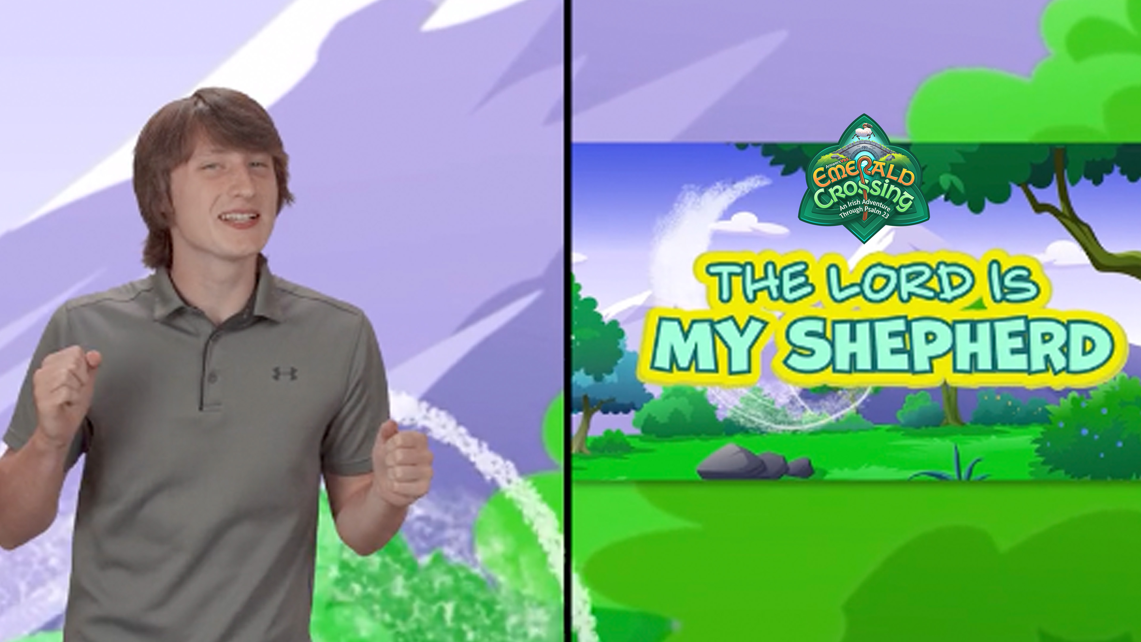 Psalm 23:1-3 - The Lord is My Shepherd (Memory Verse - Hand Motions)