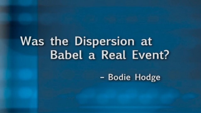 Was the Dispersion at Babel a Real Event?