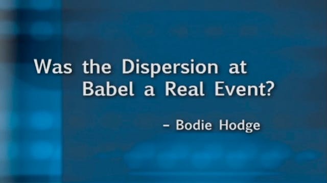 Was the Dispersion at Babel a Real Ev...