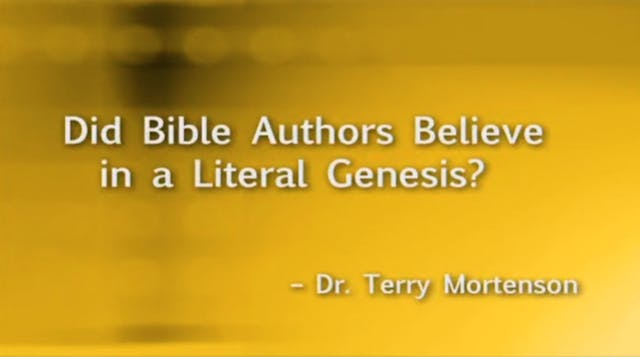 Did Bible Authors Believe in a Litera...