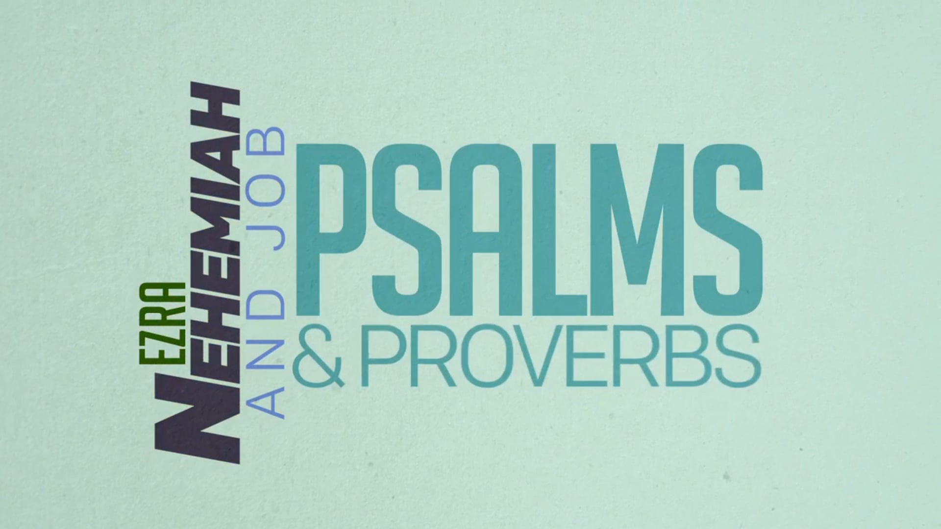 Now We Know the old Testament