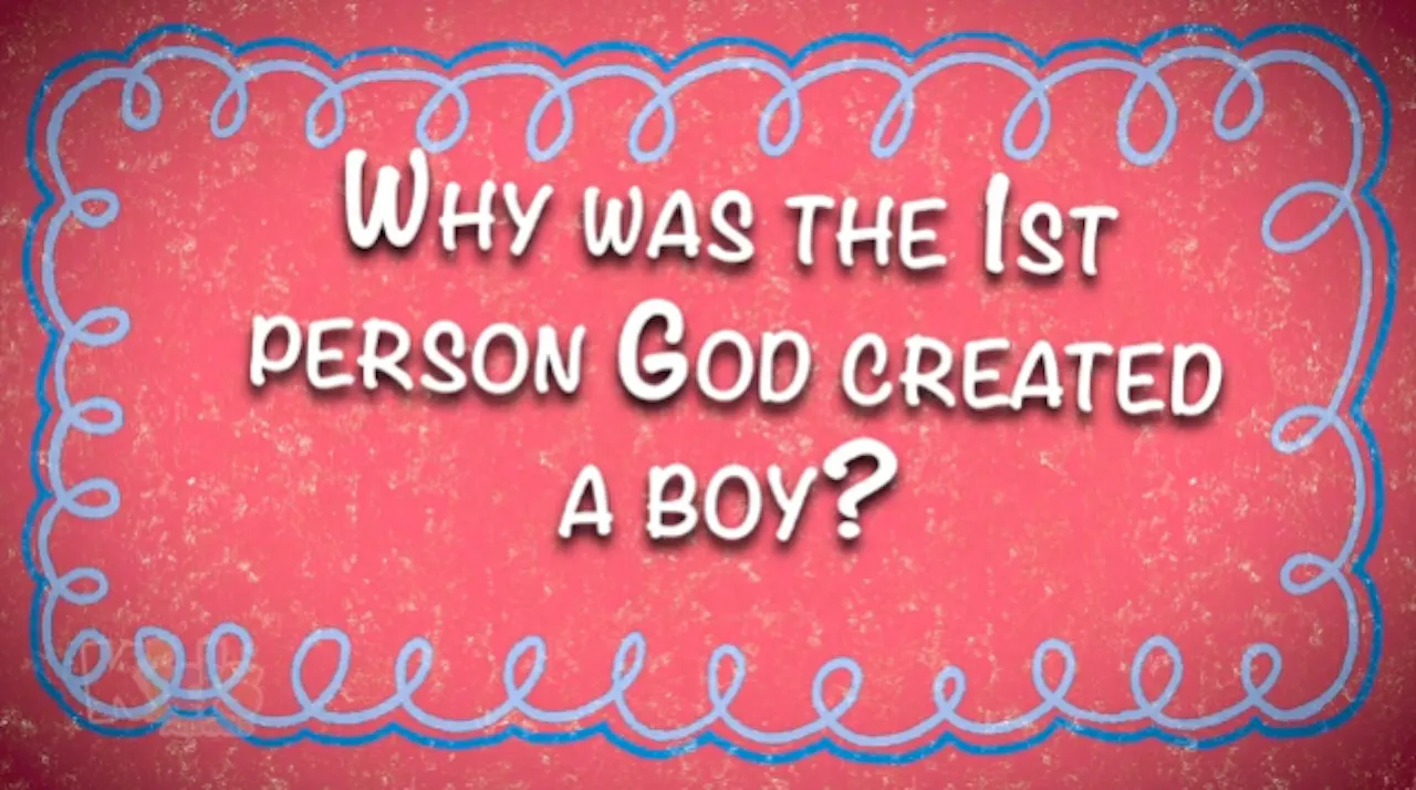 Why Was the 1st Person God Created a Boy? - Kids' Creation Videos ...