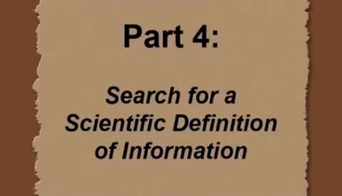 In the Beginning Was Information, Part 2