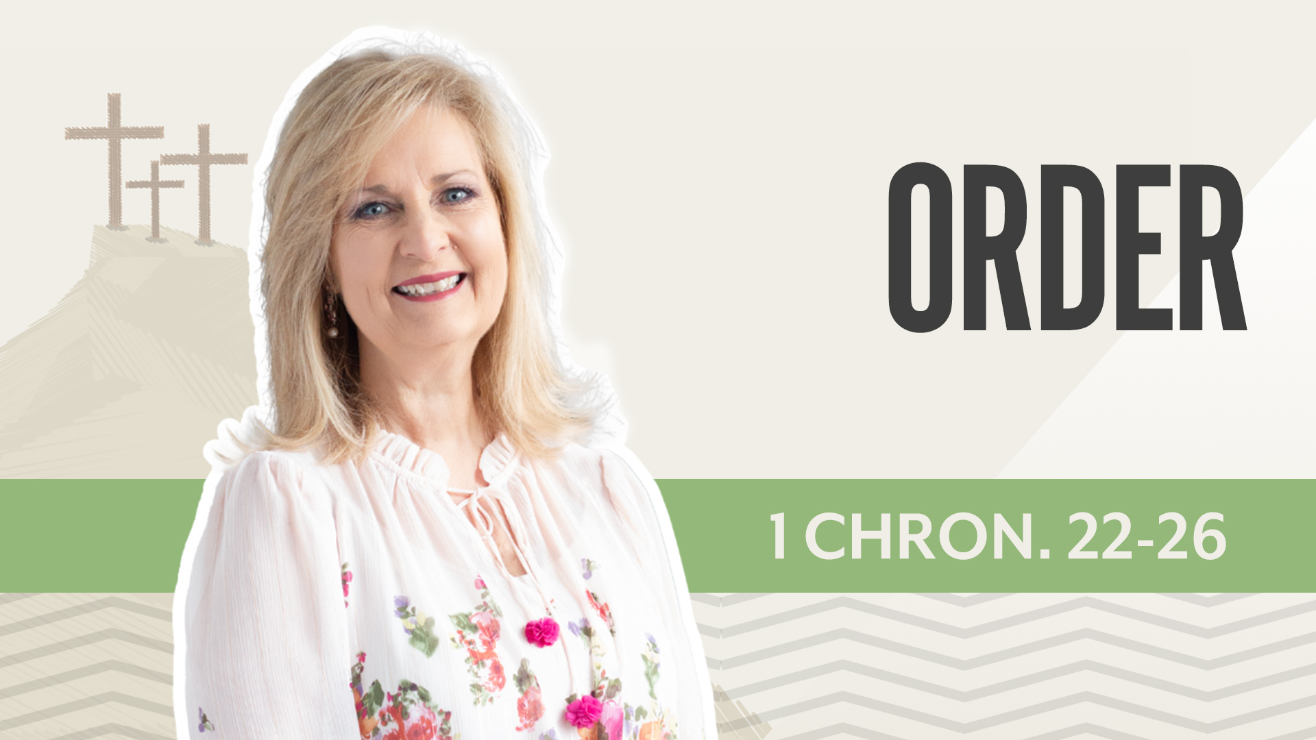 Order; 1 Chronicles 22-26