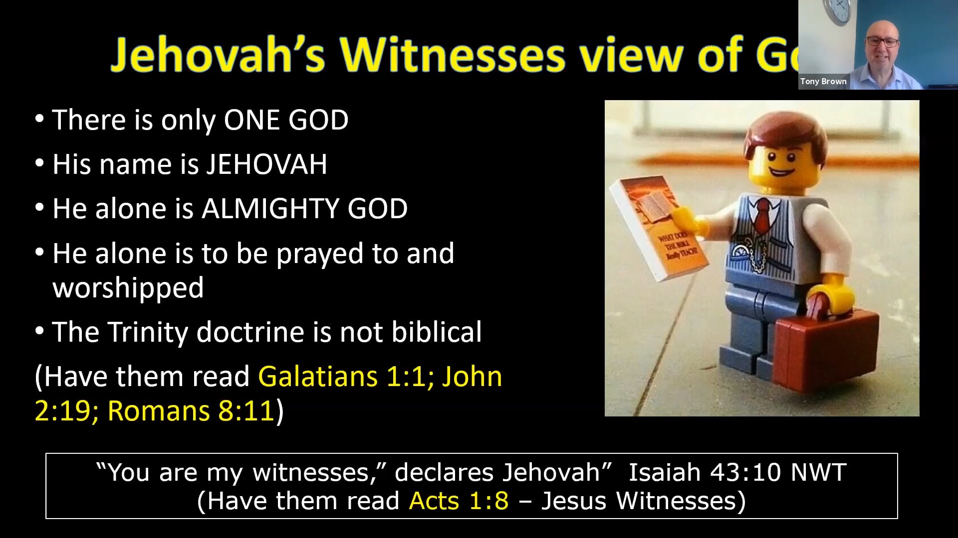 Jehovah's Witnesses - Tony Brown