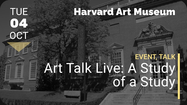 2022.10.04 | Art Talk Live: A Study of a Study