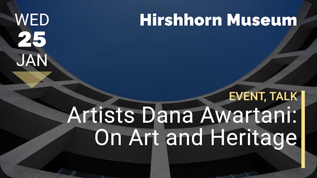 2023.01.25 | Artists Dana Awartani: On Art and Heritage