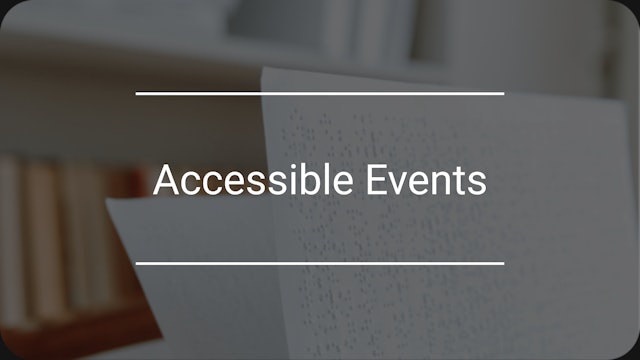 Accessible events