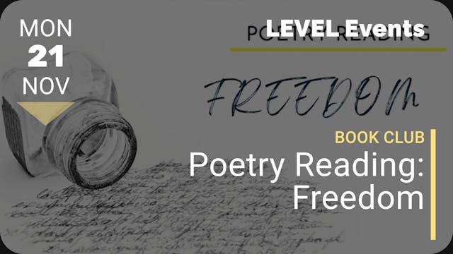 2022.11.21 | Poetry Reading: Freedom