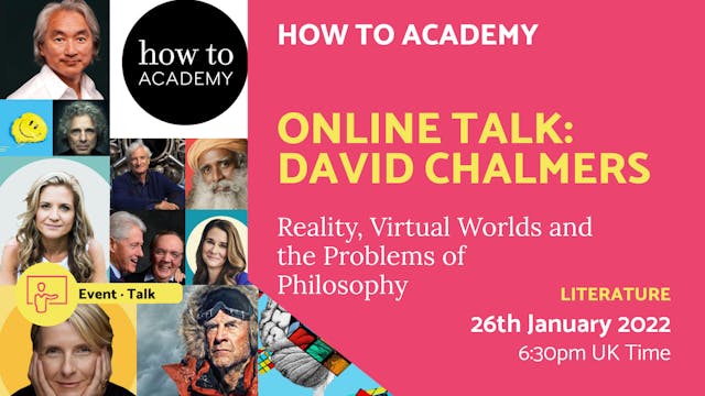 2022.01.26 | Online Talk: David Chalmers