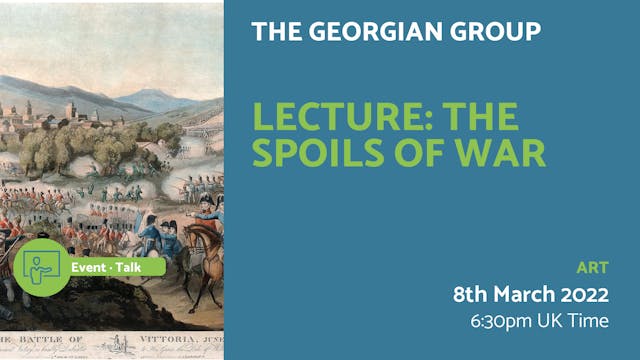 22.03.08 | Lecture: The Spoils of War