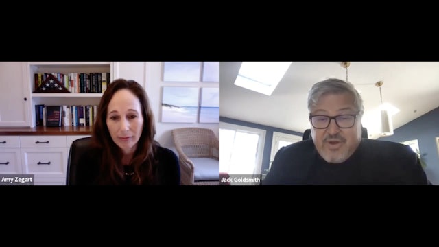 🎥 | Amy Zegart discusses "Spies, Lies, and Algorithms" with Jack Goldsmith