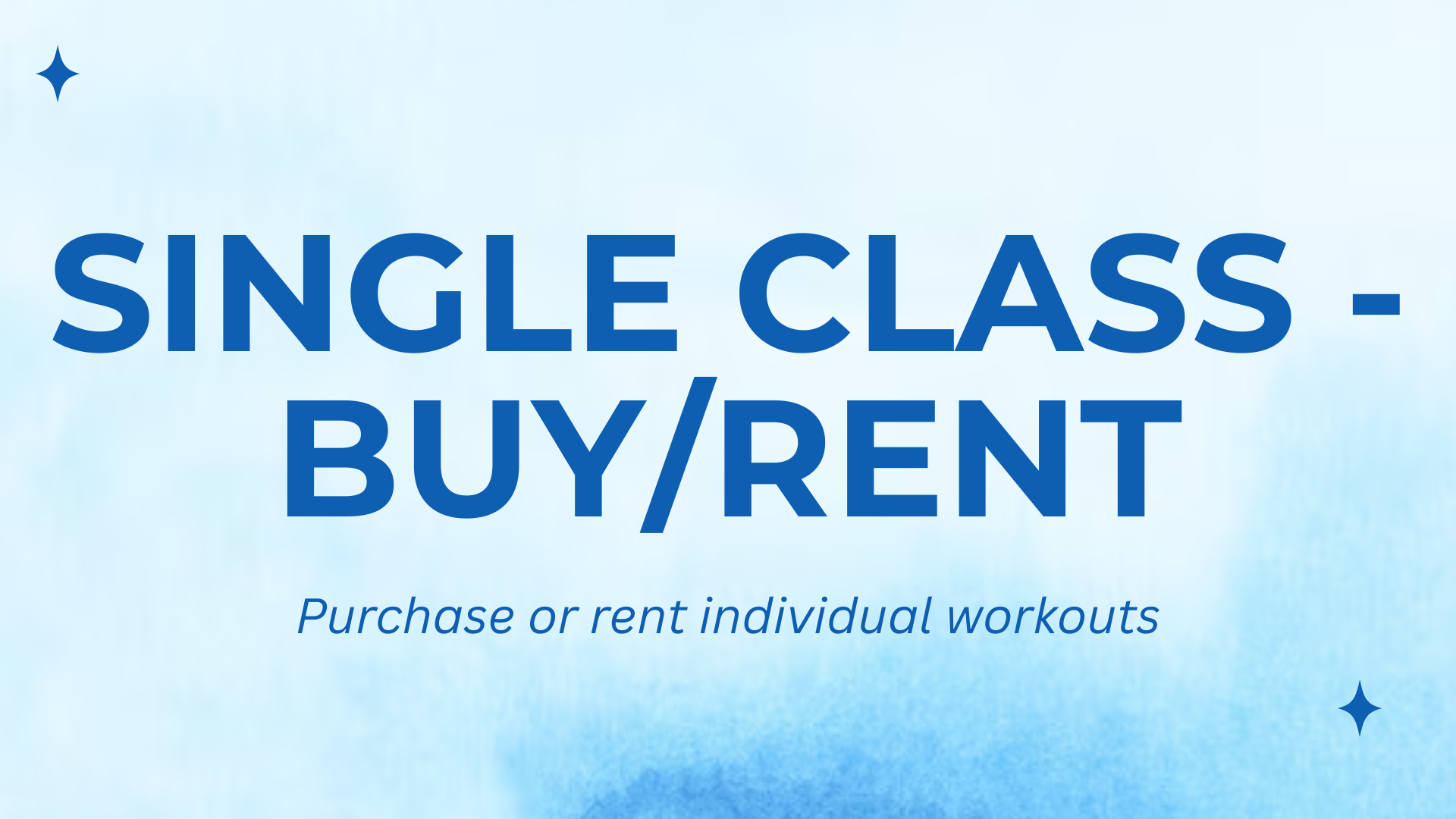 Single Workouts