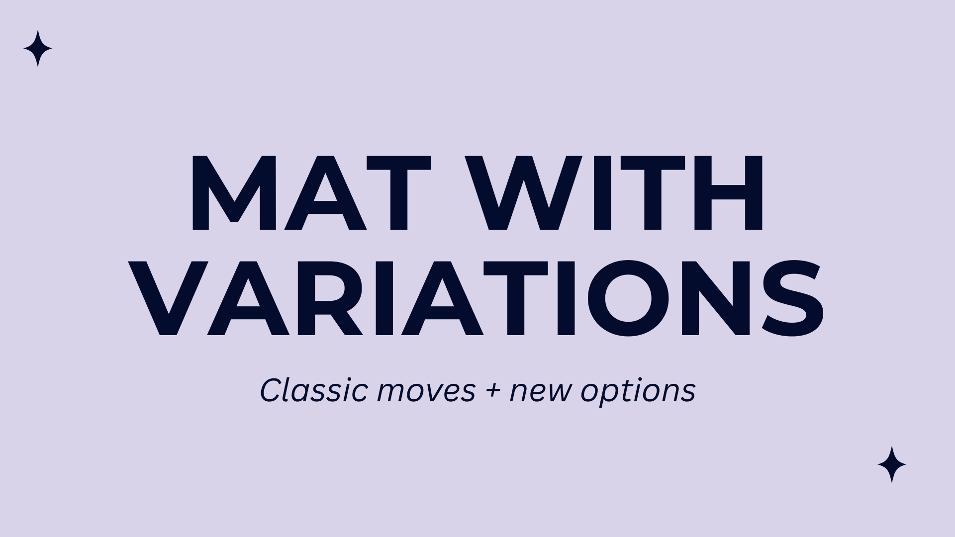 Mat with Variations