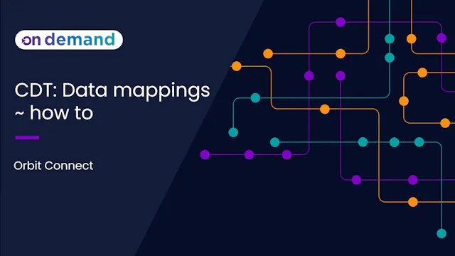 OC6 CDT: Data mappings - how to