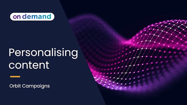 C8 Personalising content