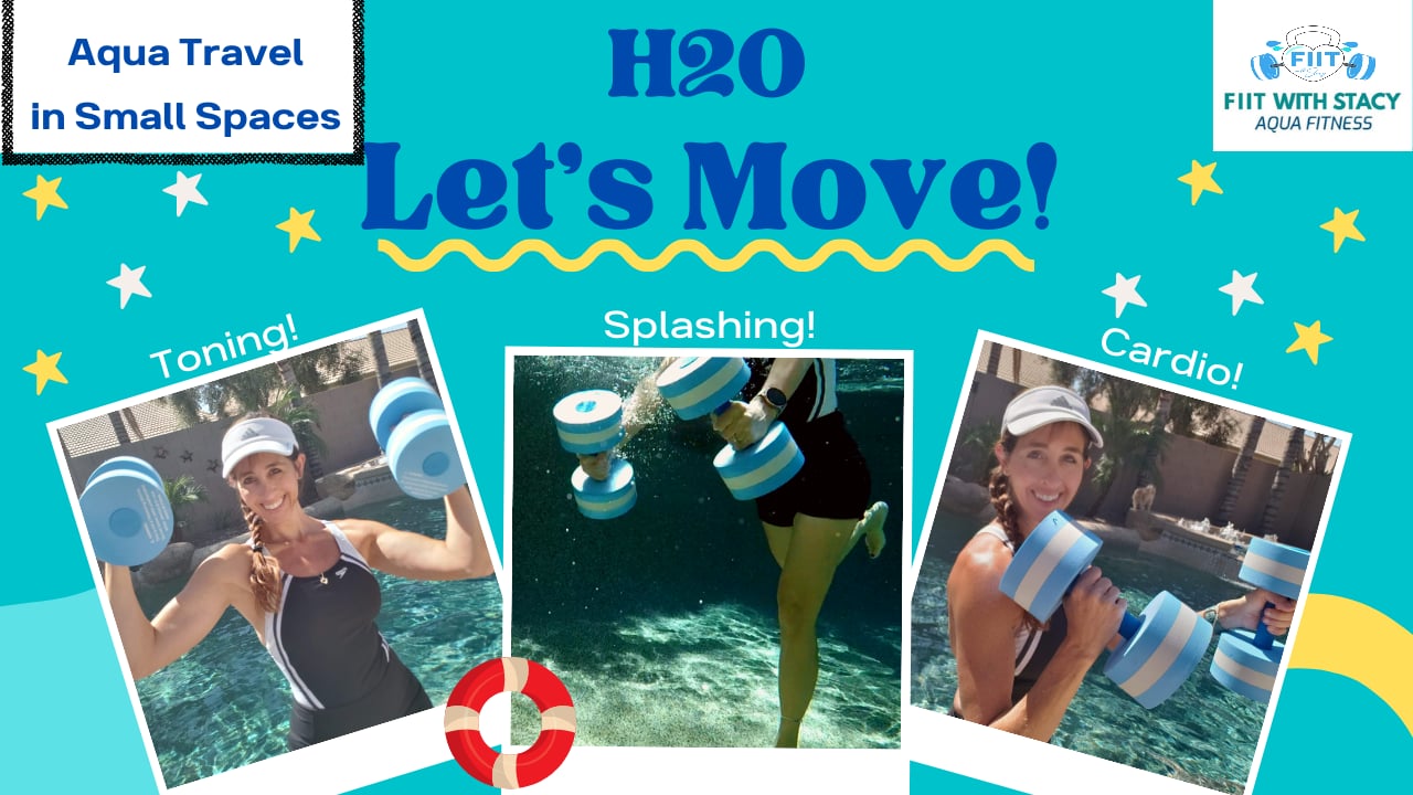 H2O Lets Move! - Small Spaces Travel with 2 Buoys - Aqua Workout