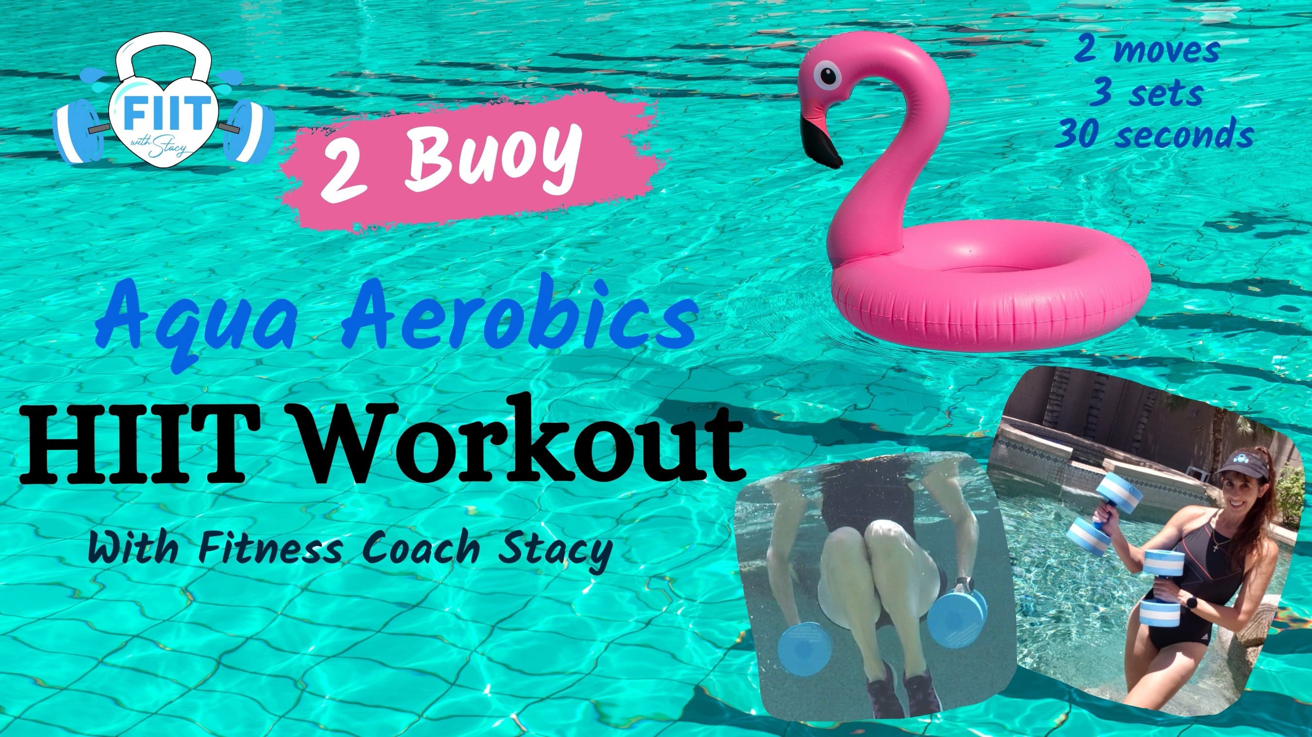 Aqua Aerobics HIIT 2 buoy Pool Workout