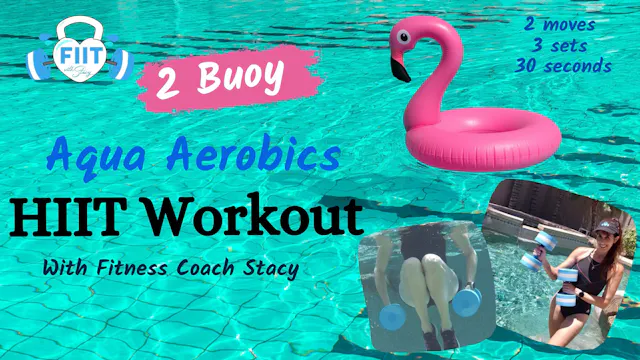 Aqua Aerobics HIIT 2 buoy Pool Workout