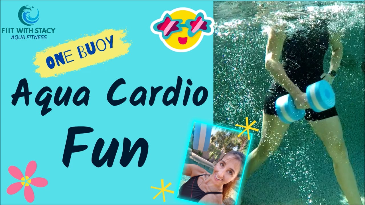 Aqua Cardio Fun with One Buoy - Pool Workout