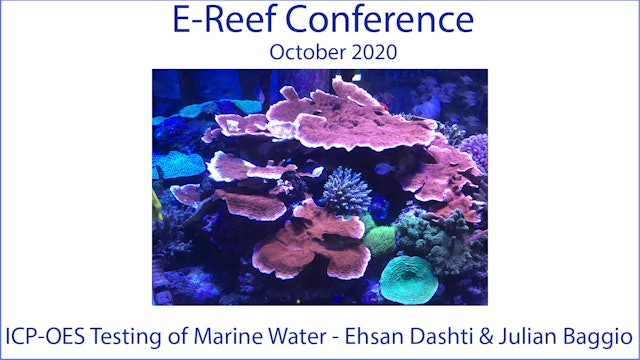 ICP Testing (E-Reef Conference 2020)