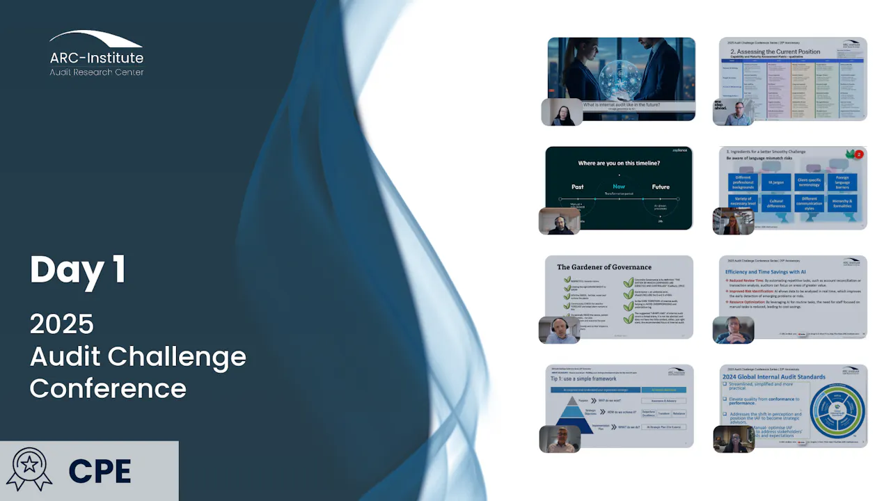 Day 01: 2025 Audit Challenge Conference