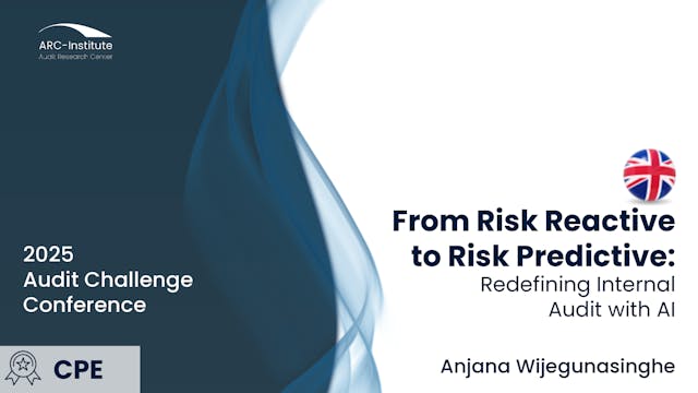 From Risk Reactive to Risk Predictive...