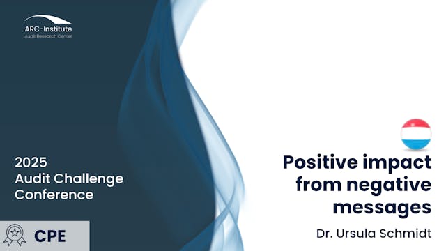 Positive impact from negative messages 
