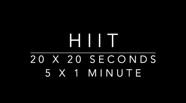 HIIT - High Intensity Interval Training