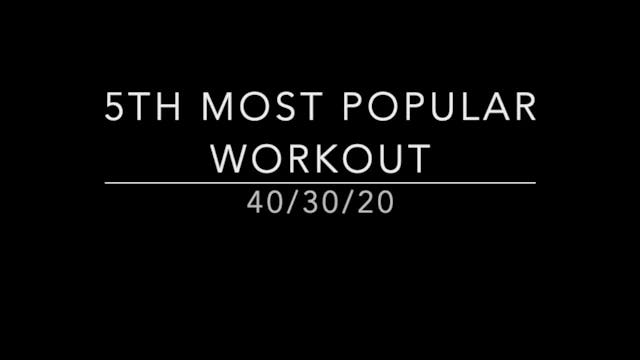 5th Most Popular Workout