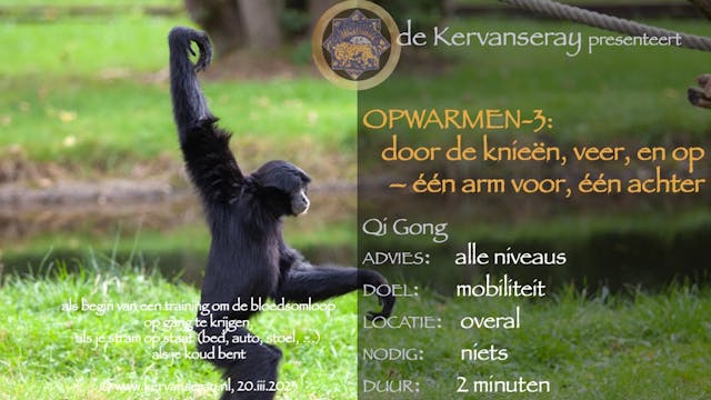 oefening reset opwarmen: 3 door de kn...