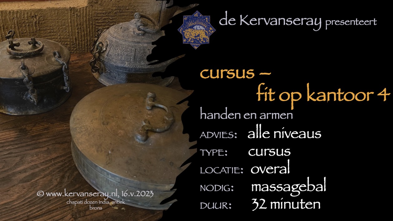 cursus fit op kantoor: 4 handen en armen