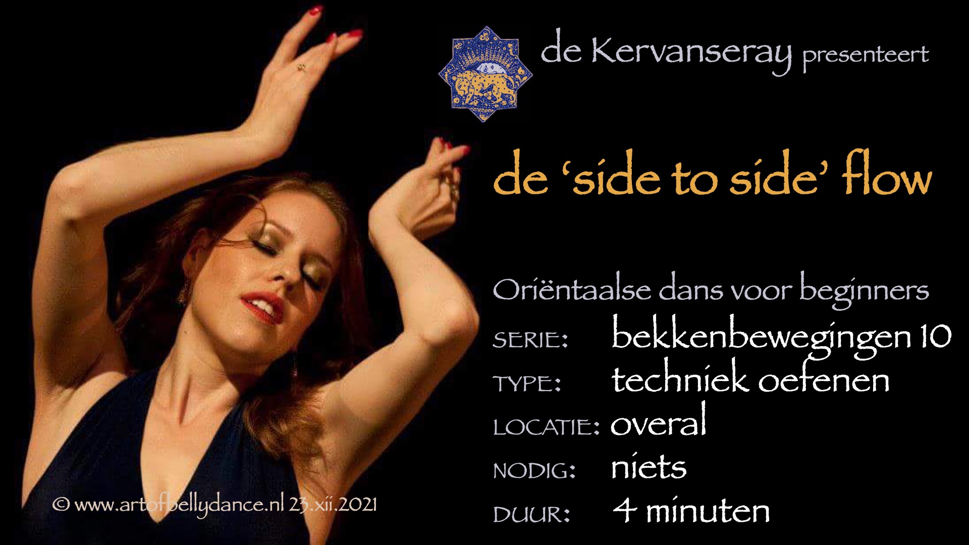 instructie buikdans basistechniek 1: 10 de side to side flow