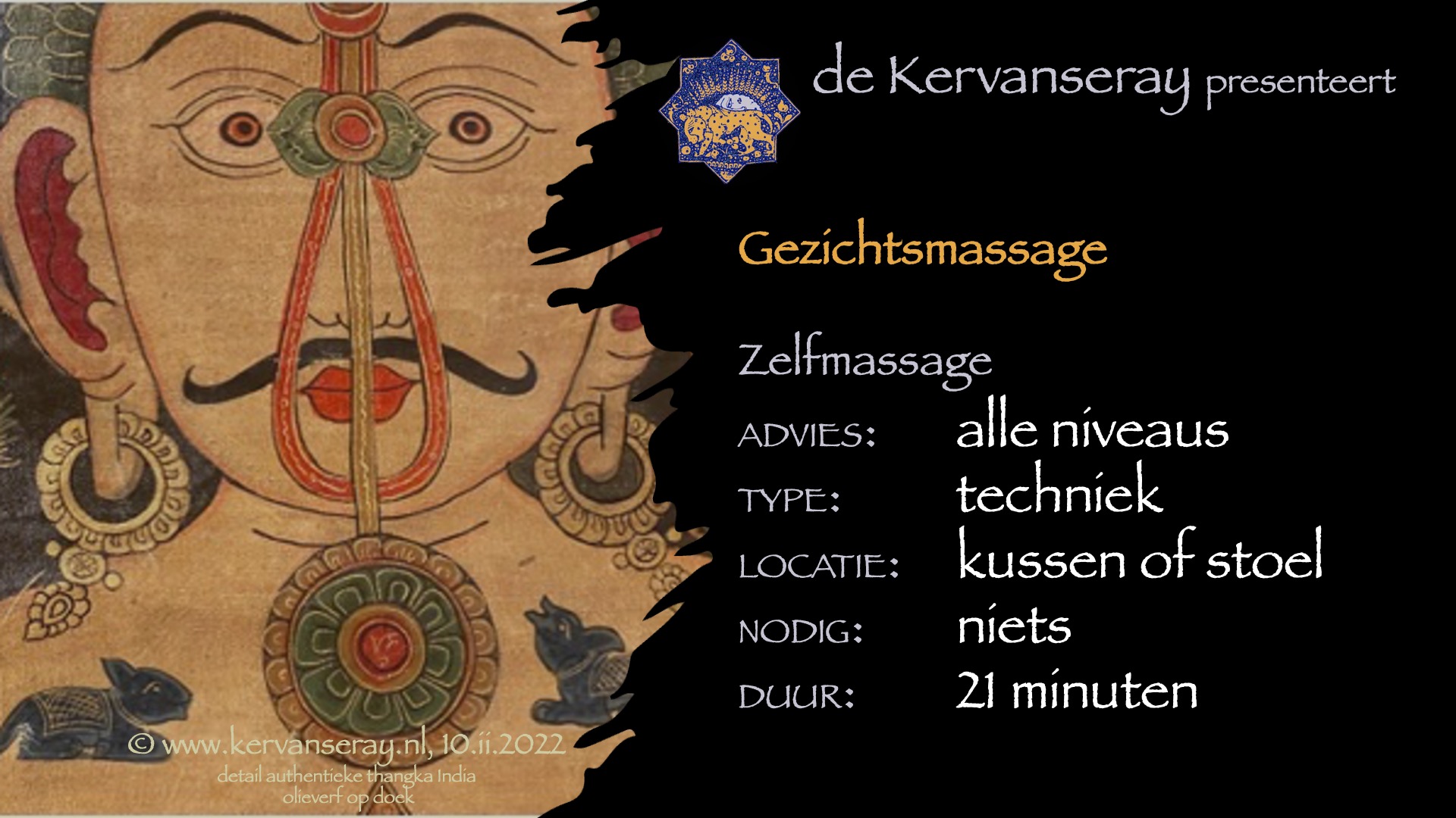 les zelfmassage: ontspannende gezichtsmassage