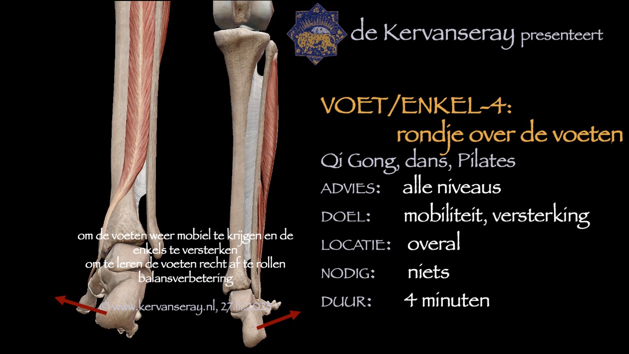 oefening reset losmaken voet & enkel: 4 rondje over de voeten