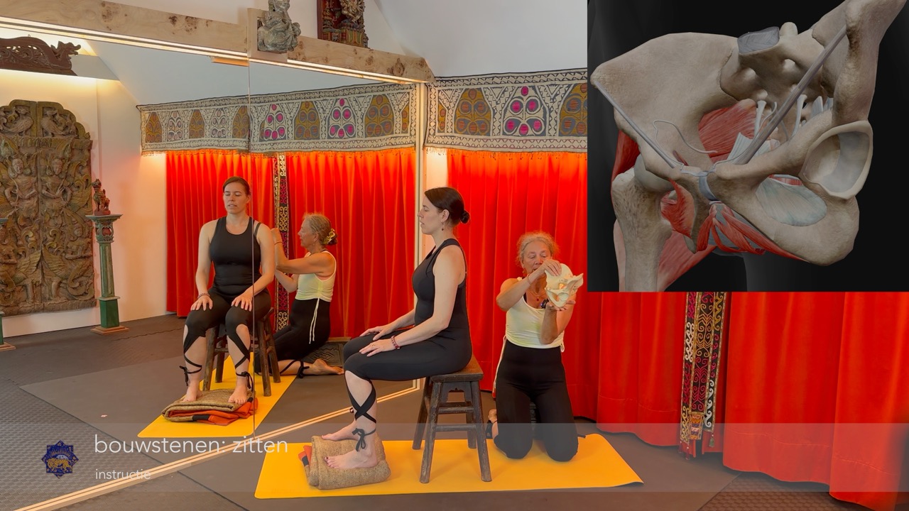 instructie bouwstenen: zitten op een ideale stoel/zithoogte