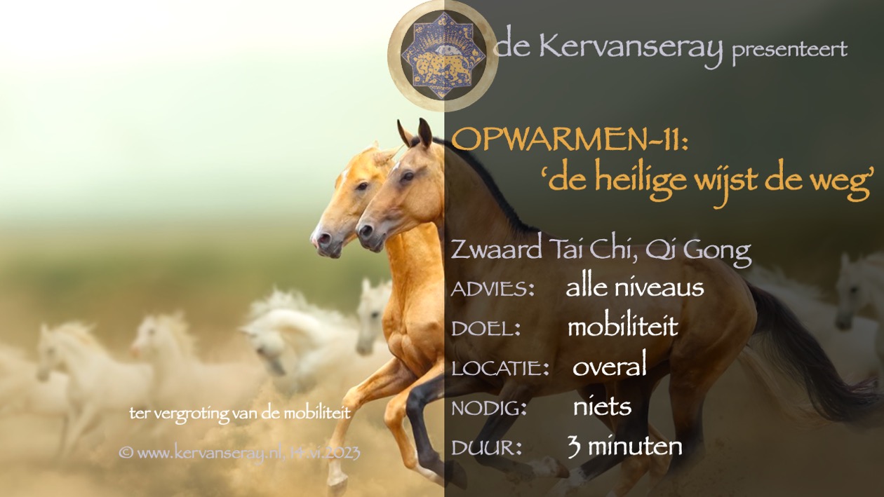 oefening reset opwarmen: 11 de heilige wijst de weg