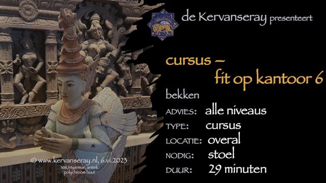 cursus fit op kantoor: 6 bekken