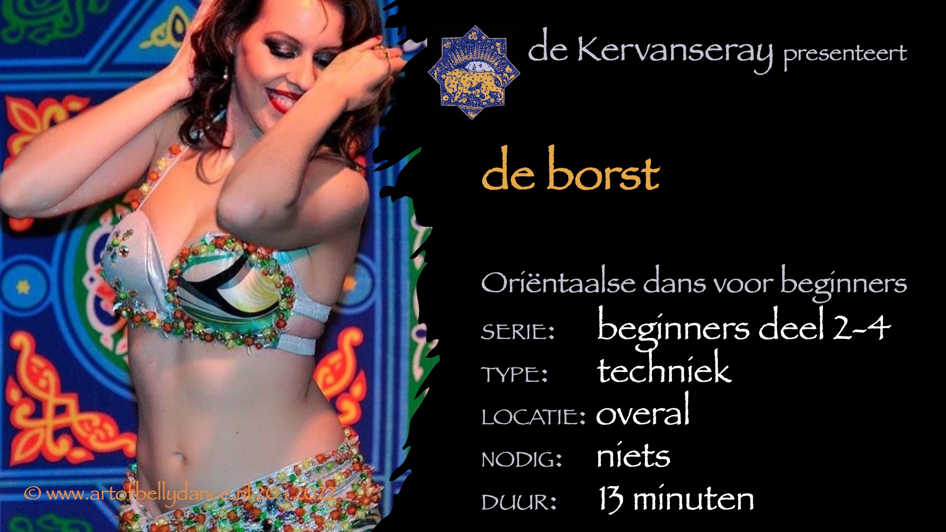 instructie buikdans basistechniek 2: 4 de borst