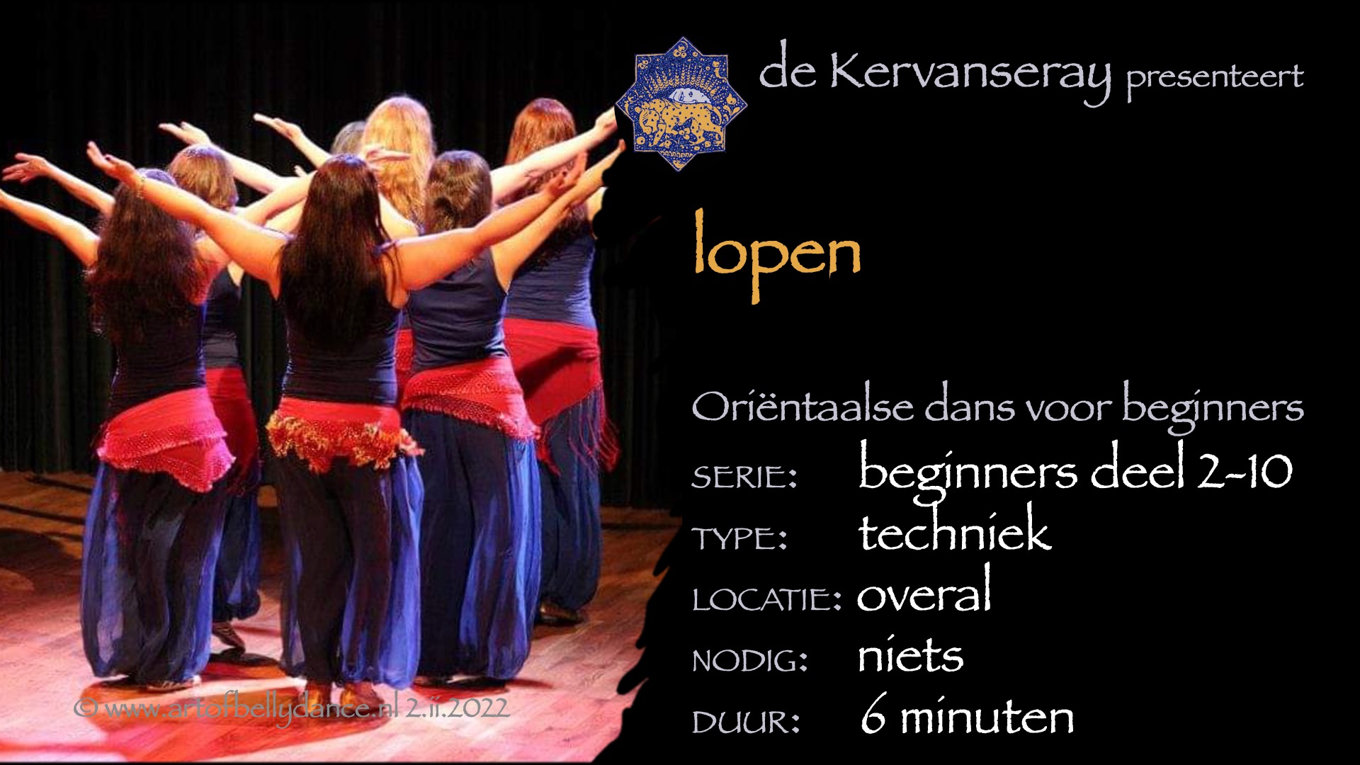 instructie buikdans basistechniek 2: 10 lopen