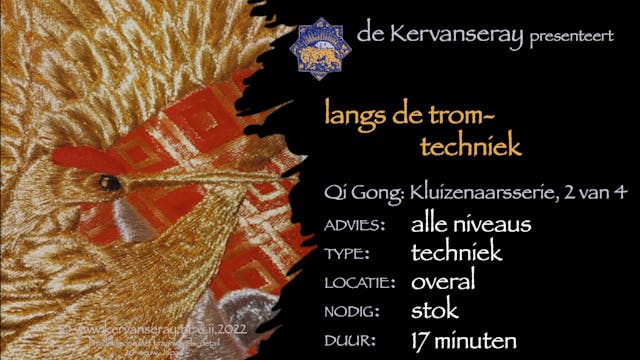 instructie qi gong: langs de trom, oe...