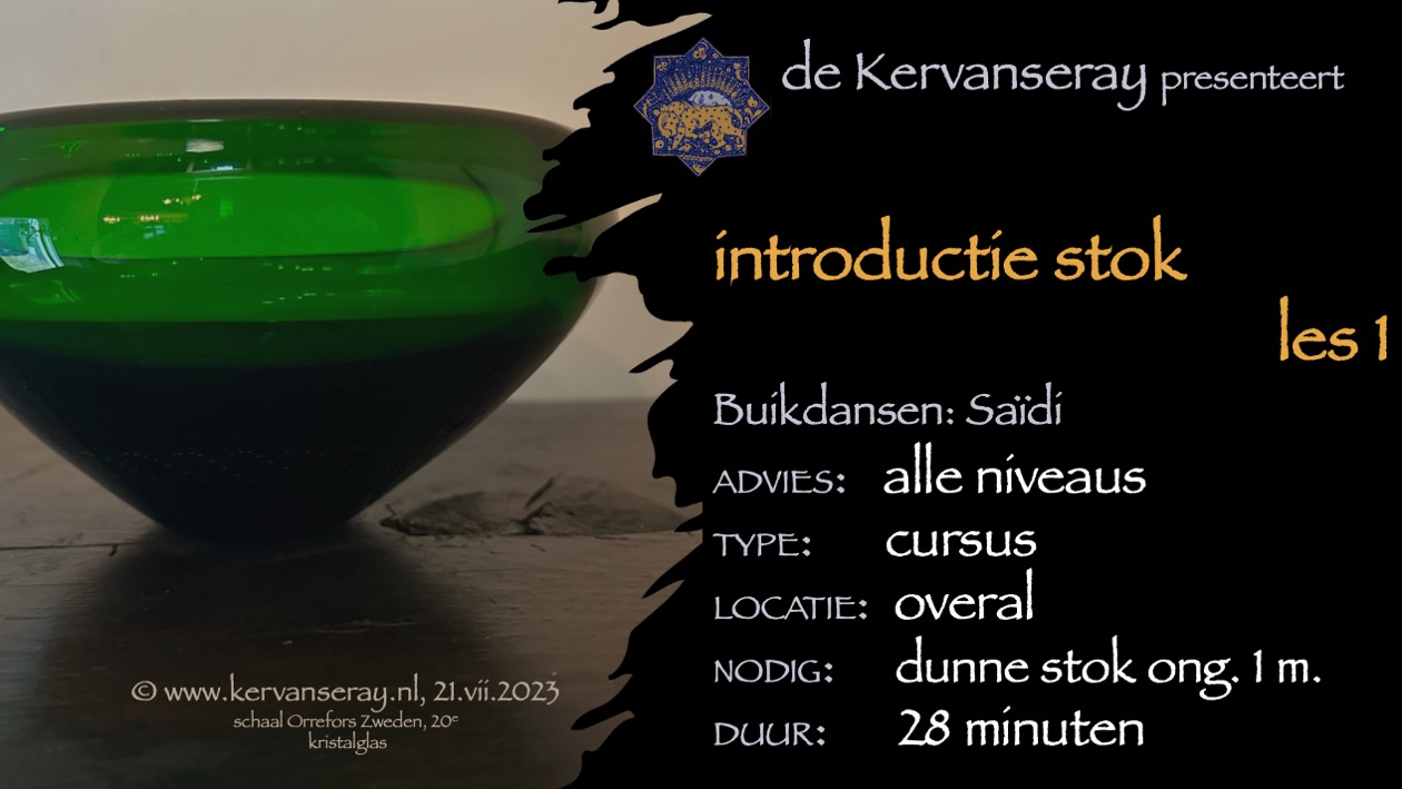 instructie buikdans dansen met attributen: 3 introductie stok