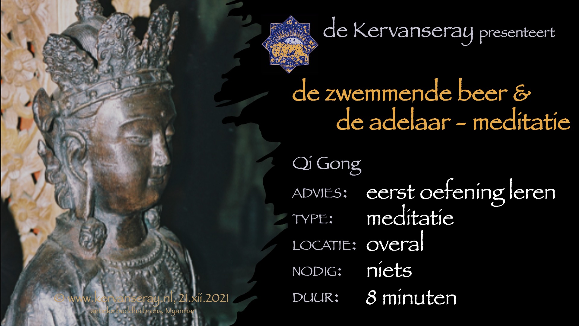 les: staande qi gong meditatie 'de zwemmende beer & de adelaar'
