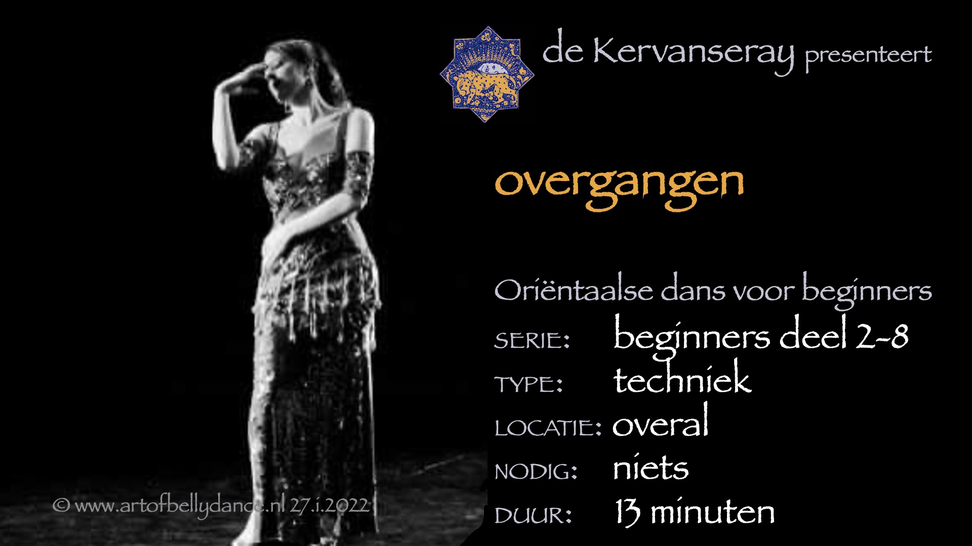 instructie buikdans basistechniek 2: 8 overgangen tussen bewegingen 1