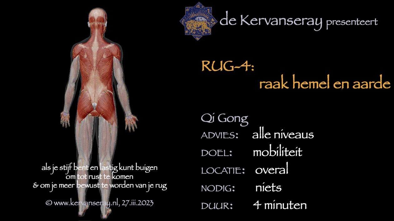 oefening reset losmaken rug: 4 duw hemel en aarde